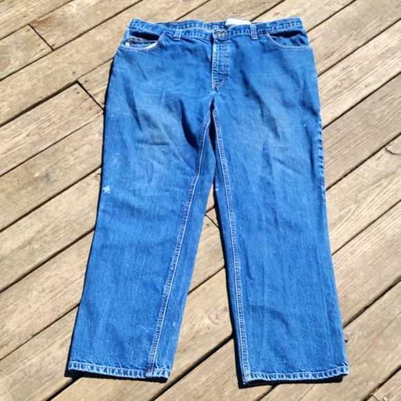 Carhartt FR Fire Resistant Dark Blue Denim Jean Pants NFPA Mens Size 42x32 - Picture 1 of 17